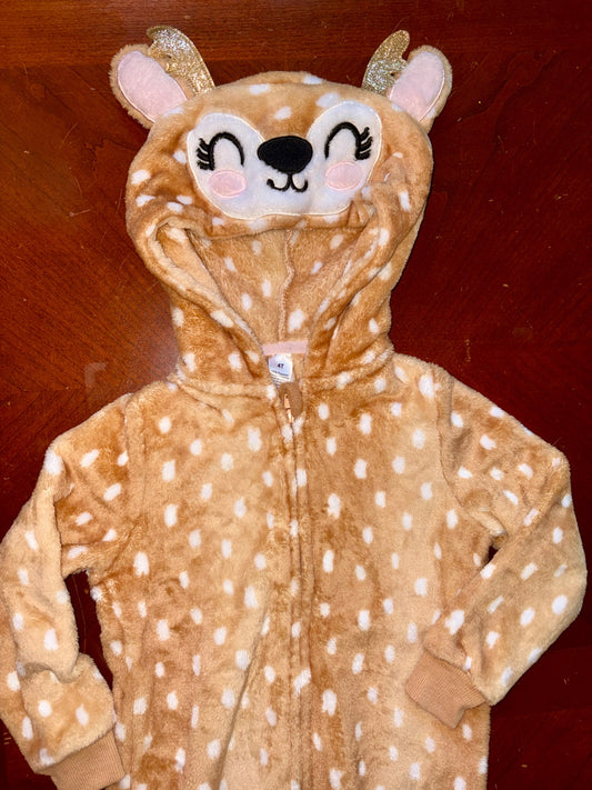 Girls Reindeer Onesie, Kids 4/4T