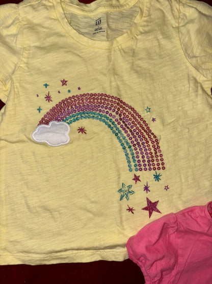 3 pcs Girls Gap T-Shirt Bundle (Retails $36), Kids 4/4T