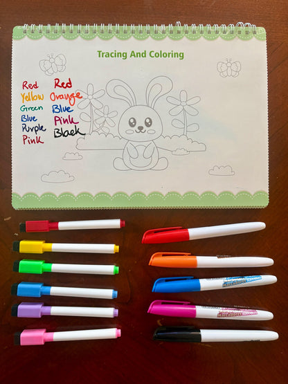 My Preschool Busy Book Dry-Erase and Velcro Learning