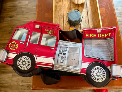 One Size Fits All Toddler Light Up Fire Truck Costume (Retails $50), Kids 4/4T