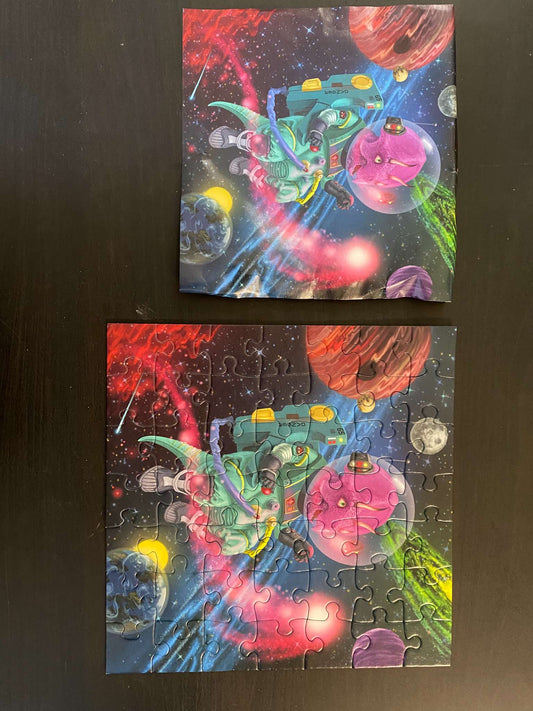 Ravensburger set of 3 puzzles - "Dinosaurs in Space"