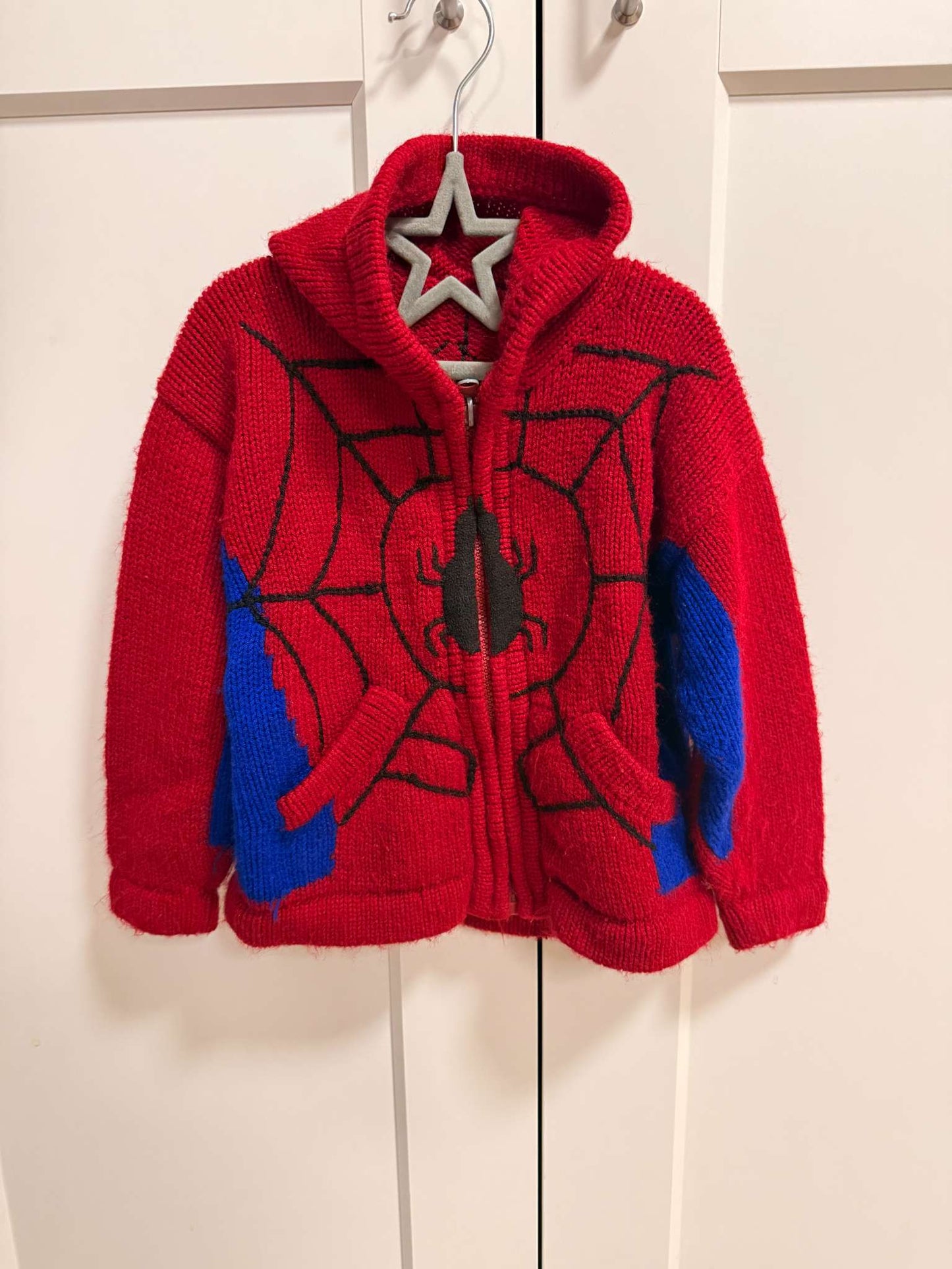 Knit Spiderman sweater, Kids 4/4T