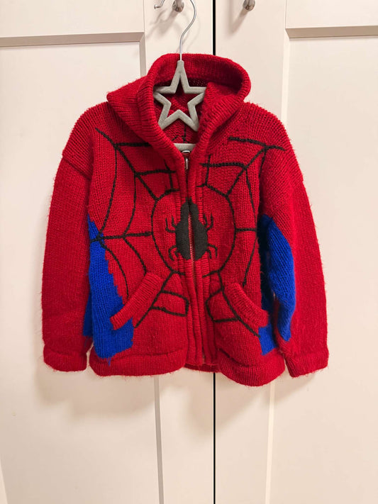 Knit Spiderman sweater, Kids 4/4T