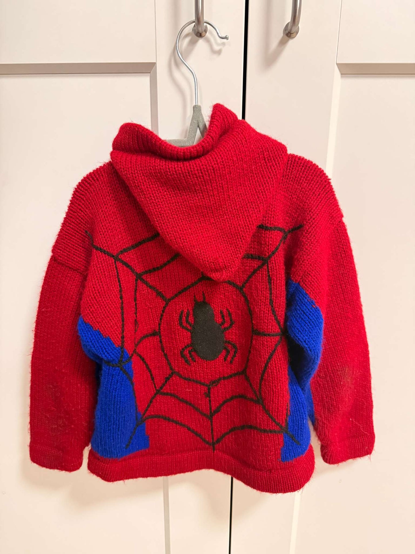 Knit Spiderman sweater, Kids 4/4T
