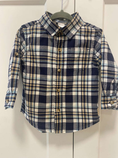 Janie & Jack plaid button down. Retails $59, Kids 18 Month (12-18M)