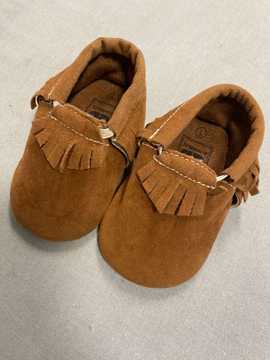 Moccasin style slipper shoes, Shoes 1 (Baby: 0-12 mth)