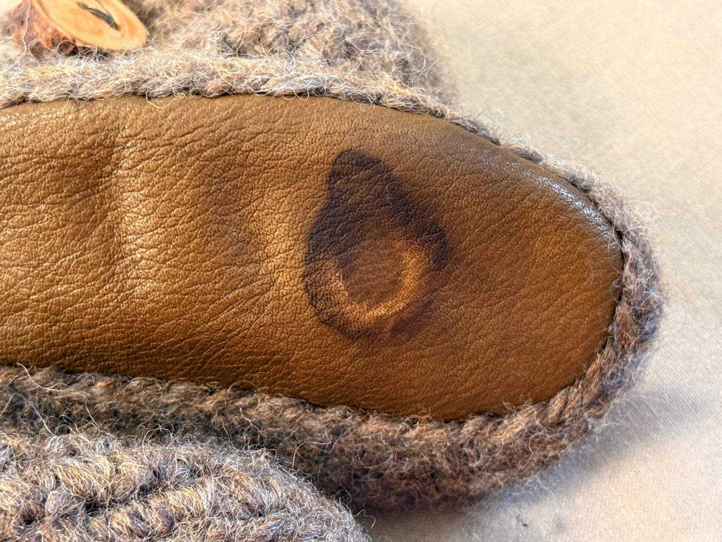 Wool bootie slippers, Shoes 1.5 (Baby: 0-12 mth)