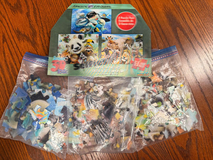 "3D" 3 Puzzle pack - Animal/wildlife themes. Retails