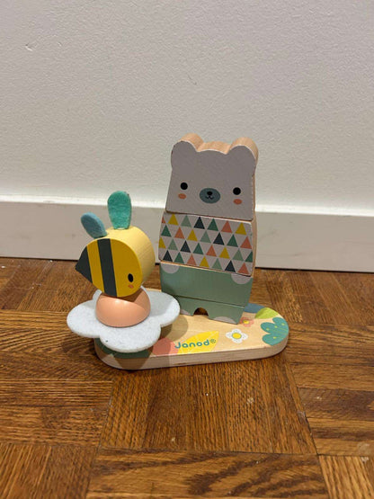 Stackable wooden bear