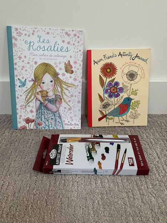 Brand new activity books & paints