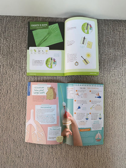 Human body book & Kiwi Crate