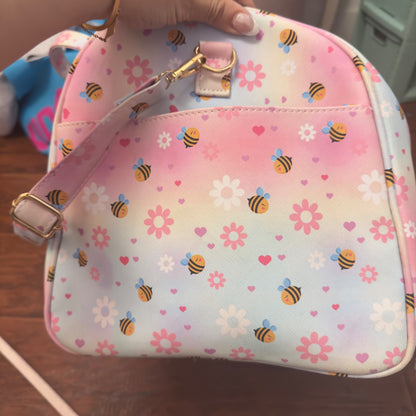 Bee kind over night large duffle bag