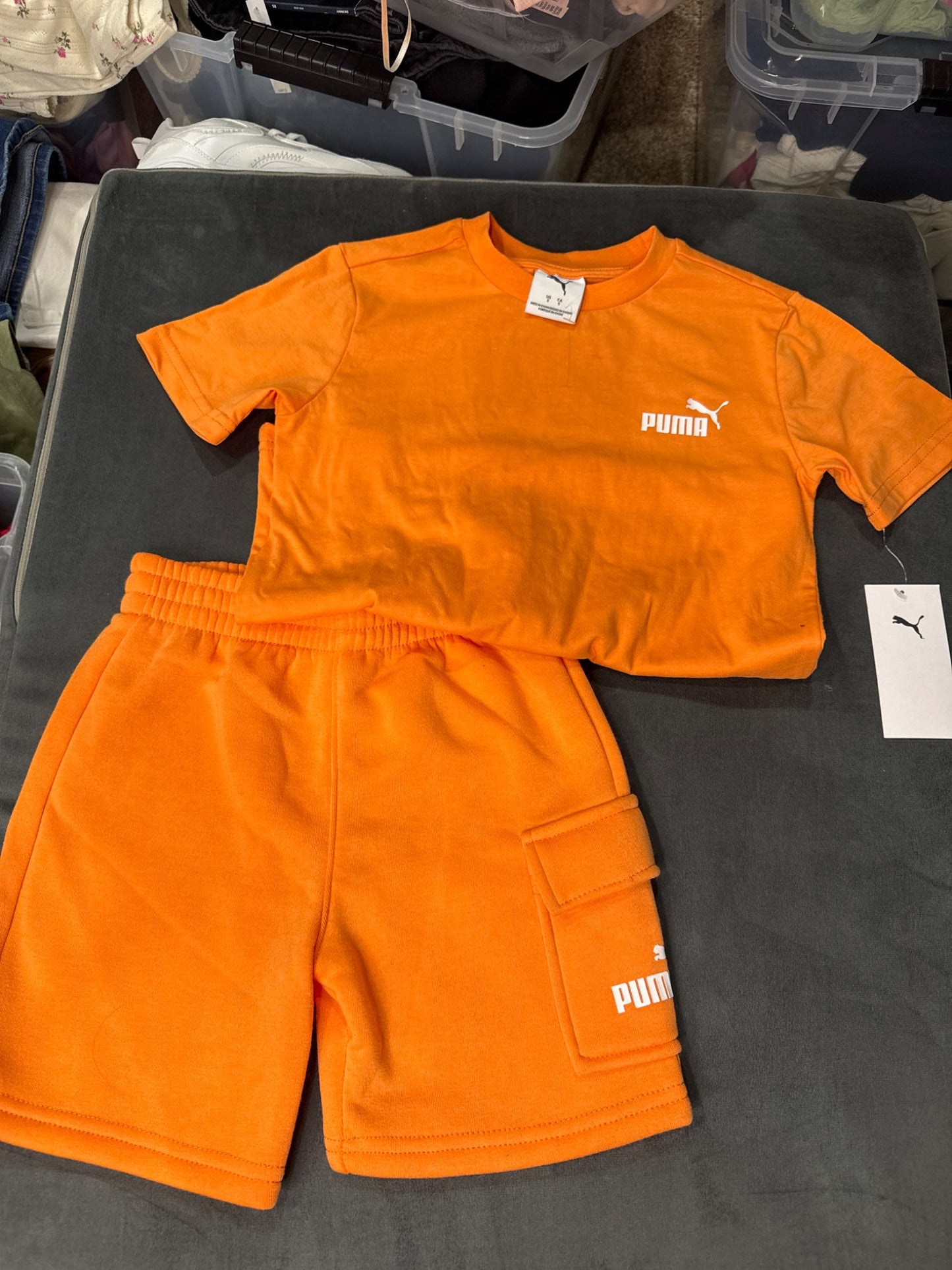 Brand new puma, short and shirt size 5, Kids 5/5T