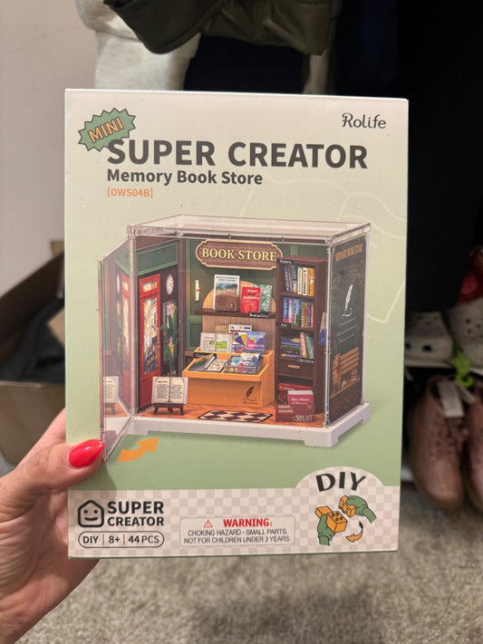Super creator DIY modeling kit book store new