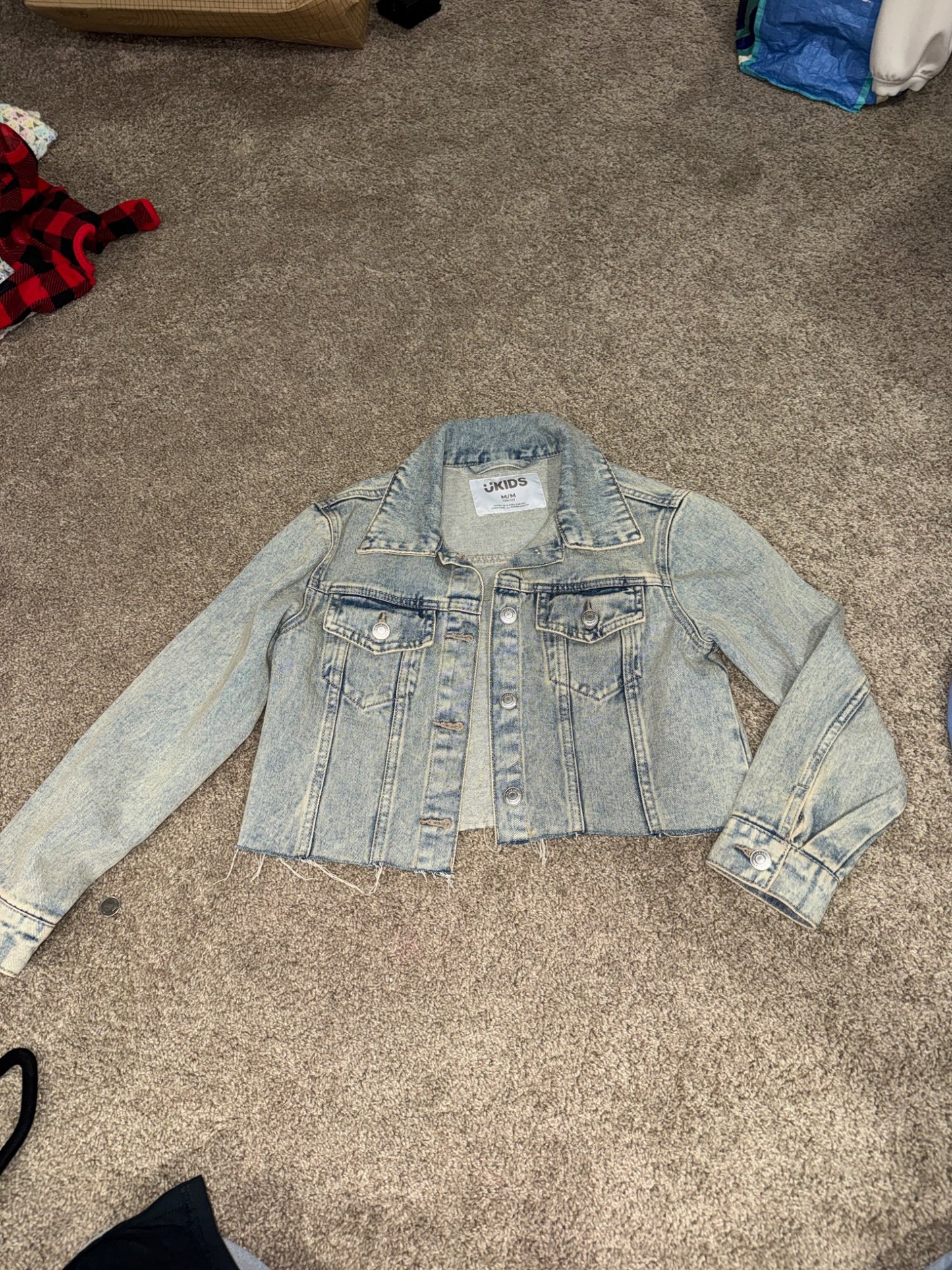 Girls 10/12 Jean jacket new , Kids 10