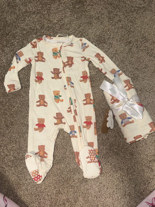 Angel dear sleeper 3-6 months and matching blanket , Kids 6 Month (3-6M)