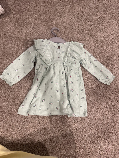 H&M shirt dress long sleeve new 6-9 month , Kids 9 Month (6-9M)