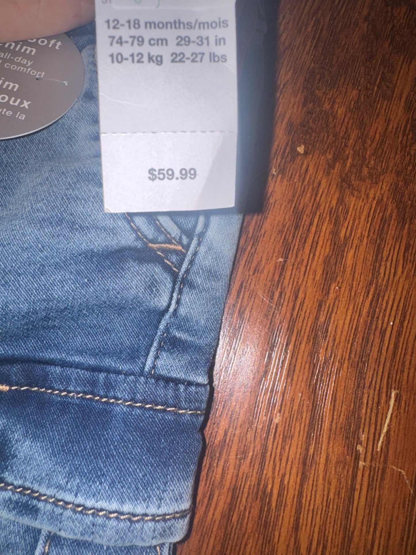Gap 12-18 month soft jeans new , Kids 18 Month (12-18M)
