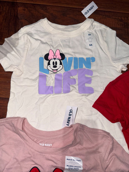 Minnie Mouse shirt lot size 5 , Kids 5/5T
