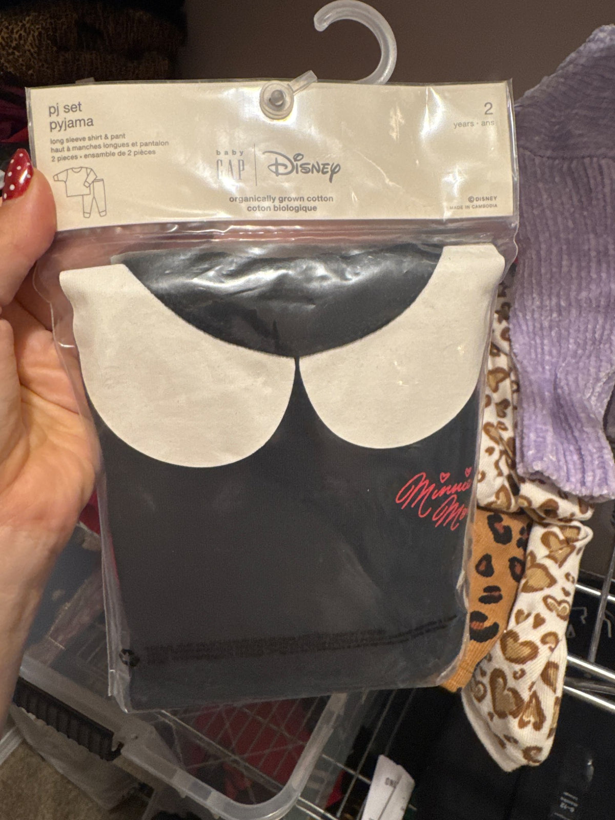Long sleeve and pants, Disney Minnie mouse PJs size 2 , Kids 2T