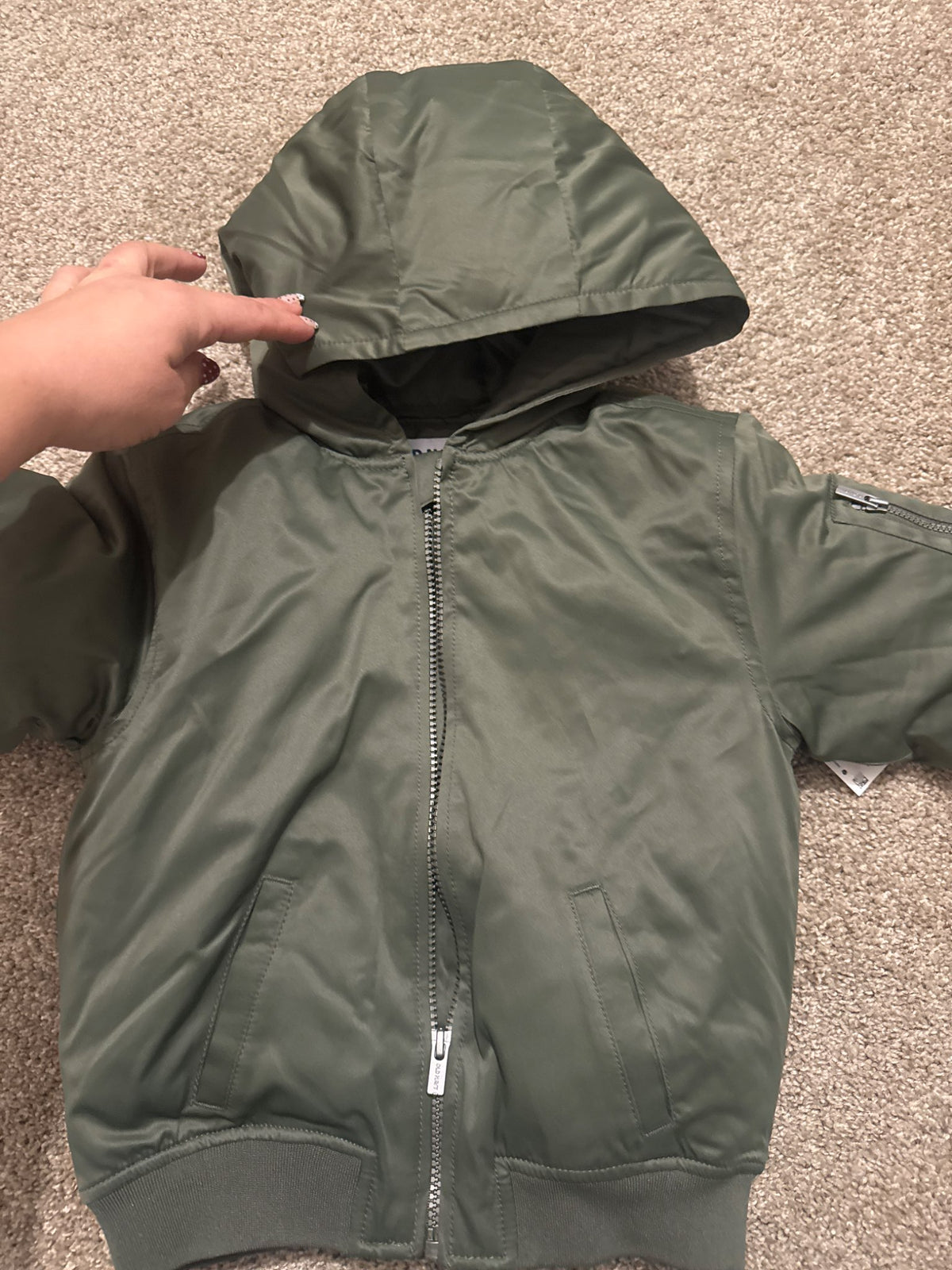 Size 5 NWT zipper bomber jacket , Kids 5/5T