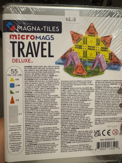 Micro travel magnets brand new in tin