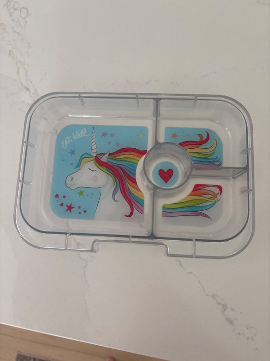 YUMBOX  Panino 4 Compartment tray unicorn