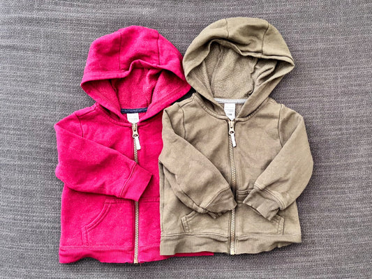 2 x hoodies, 9-12 months, Kids 12 Month (9-12M)