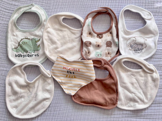 Bibs x8 - new, unused