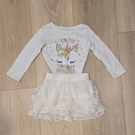 3T Girl's Birthday Outfit , Kids 3T
