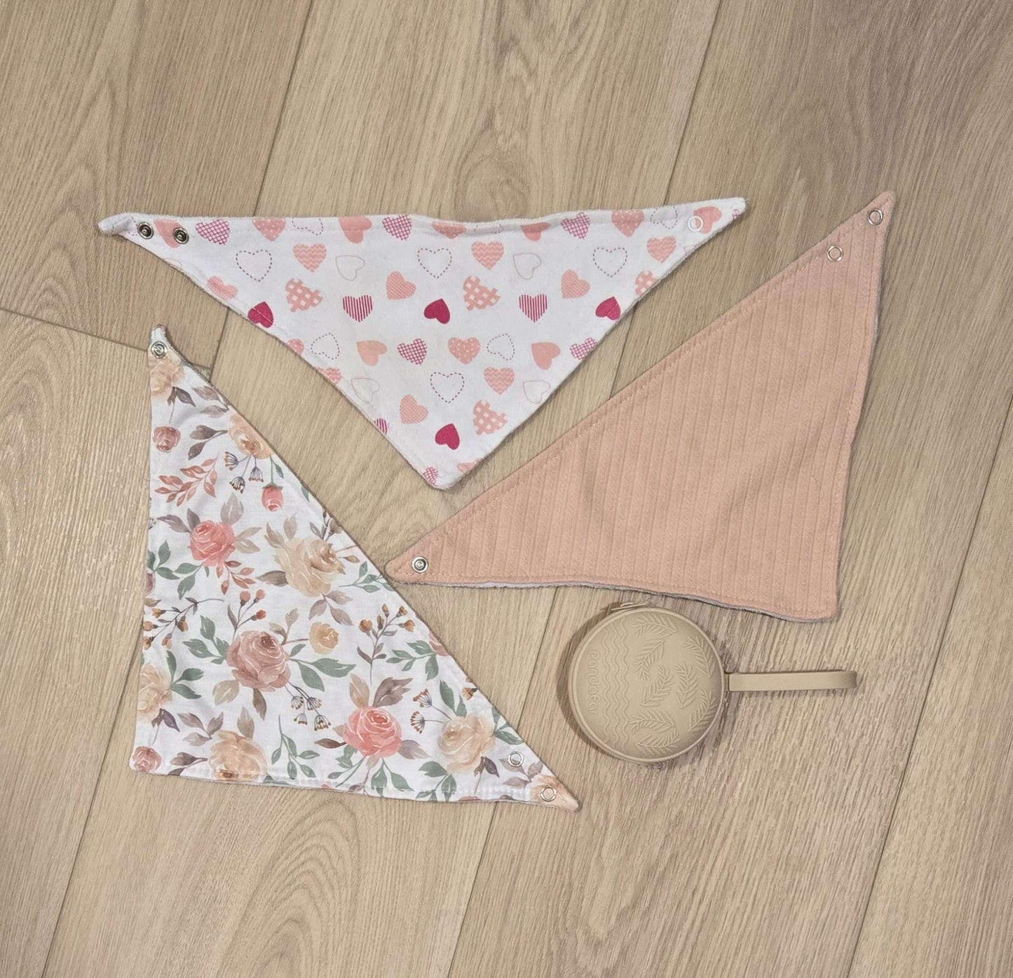 Assorted Bibs with pacifier storage container , Kids 12 Month (9-12M)