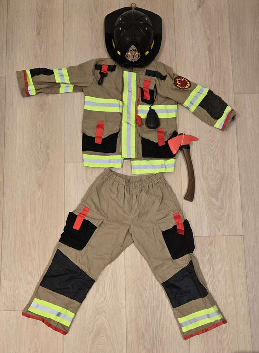 Fire Fighter Halloween Costume, Kids 4/4T