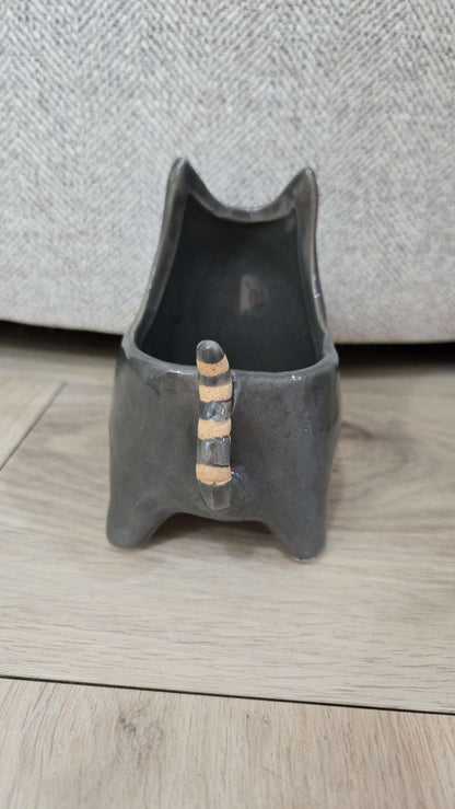 Small Cat Plant Pot