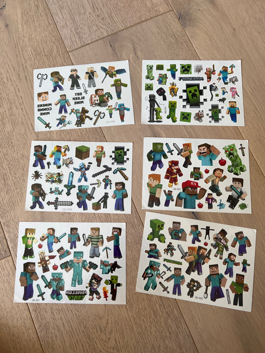 Minecraft tattoo sheets (6)