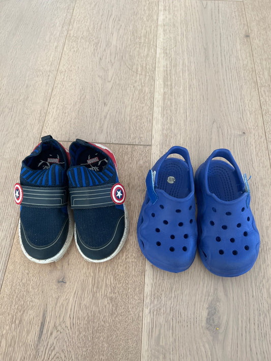 Zara avengers runners 8.5C or size 25 (European)  &  Joe fresh sandals (size 26), Shoes 8.5 (Toddler:2-4yr)