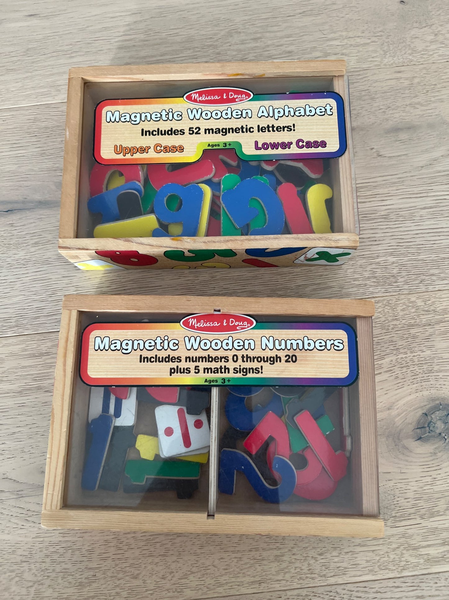 Melissa & Doug magnetic wooden alphabet & numbers