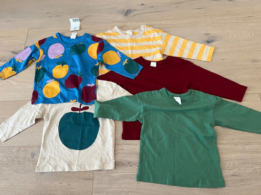 9-12 months H&M long sleeve shirts bundle (x5), Kids 12 Month (9-12M)