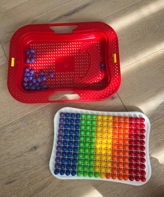 Mushroom nail puzzle educational toy