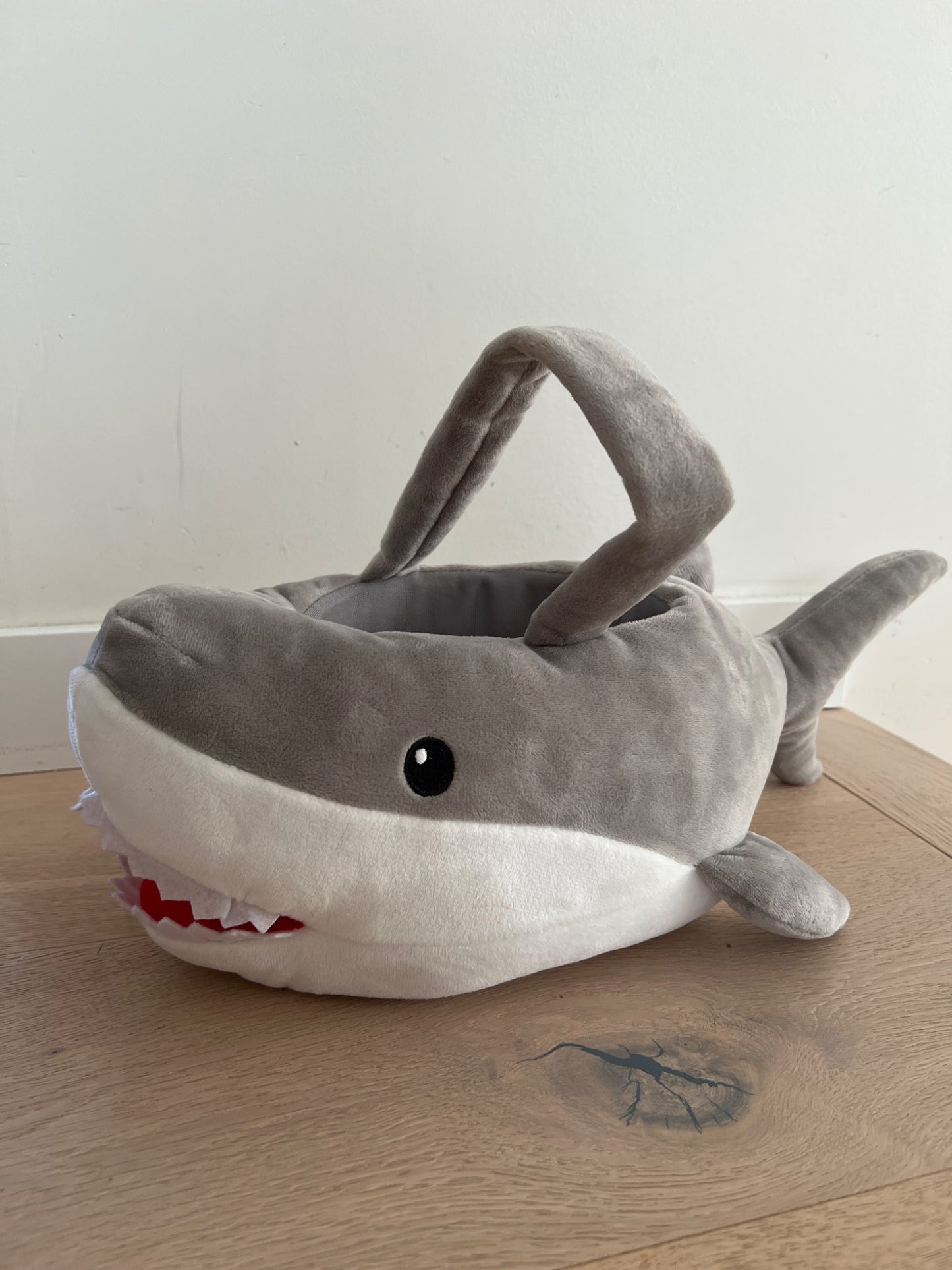 Halloween shark candy basket