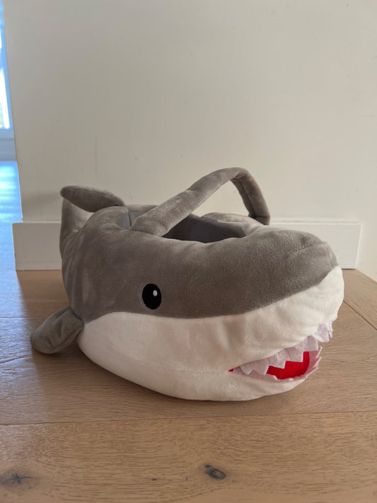 Halloween shark candy basket