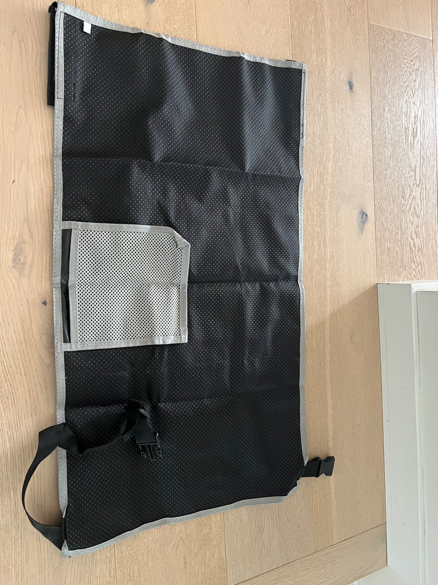 Travel airplane seat sling/foot rest & AirTag wrist bands