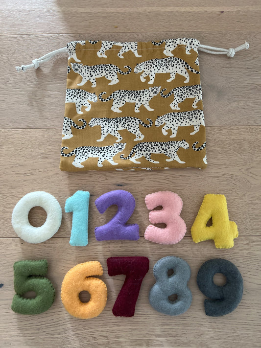 Felt numbers