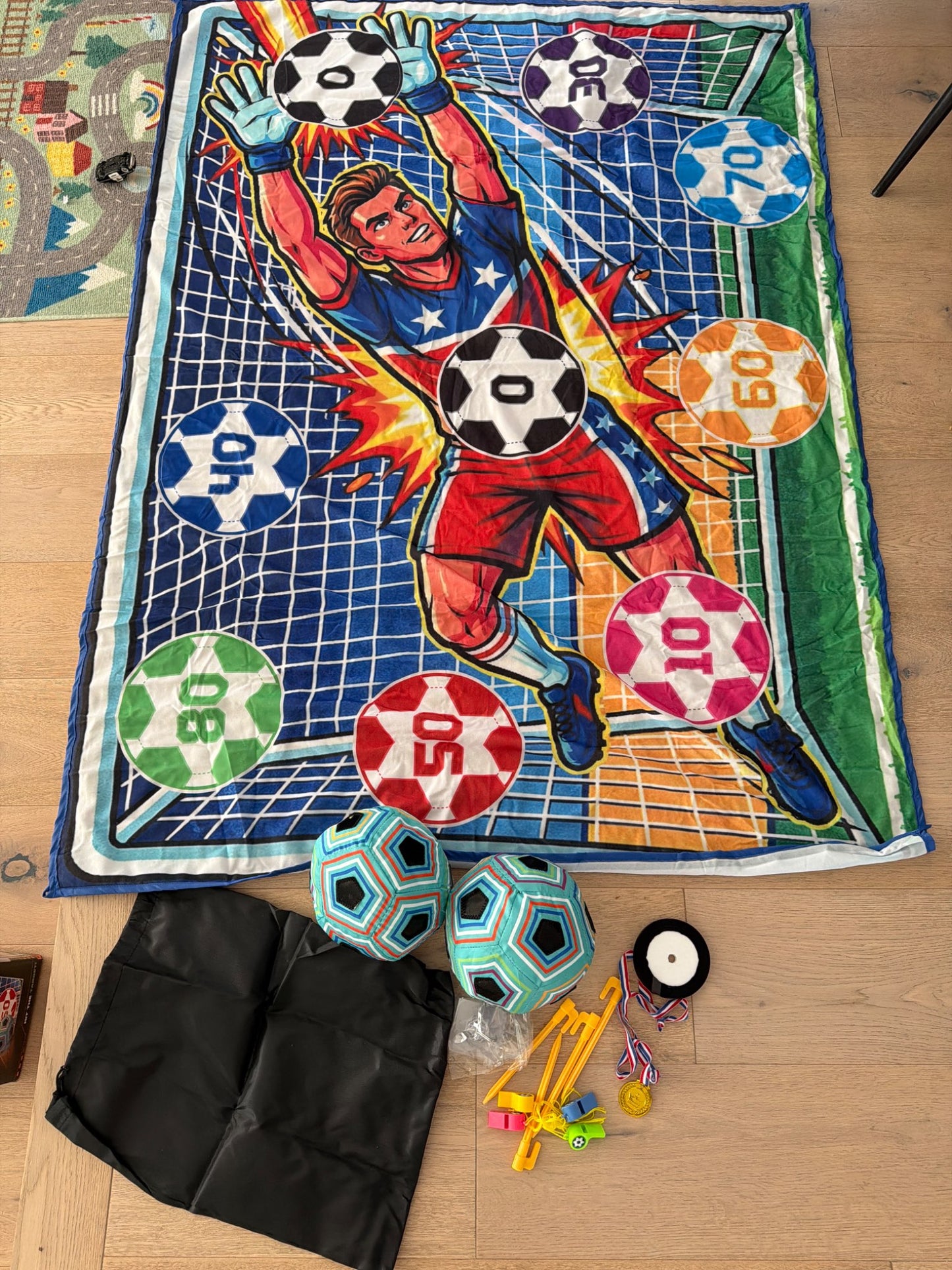 Sports foot ball or soccer play set