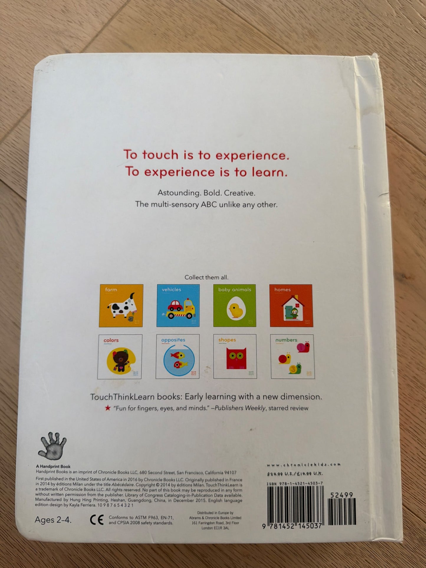 Touch Think Learn: ABC Book by Xavier Deneux