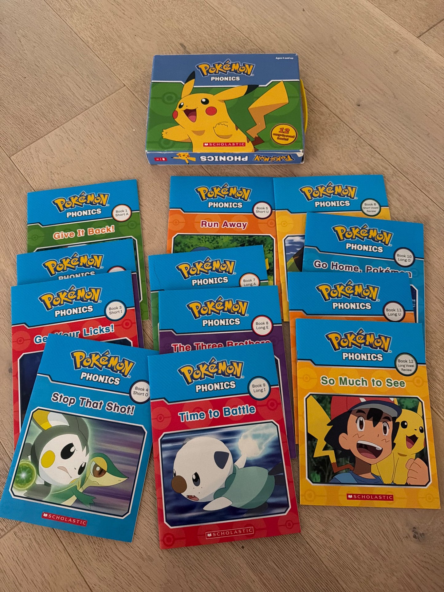 Pokemon phonics book set (x12)