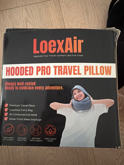 New Hooded travel pillow