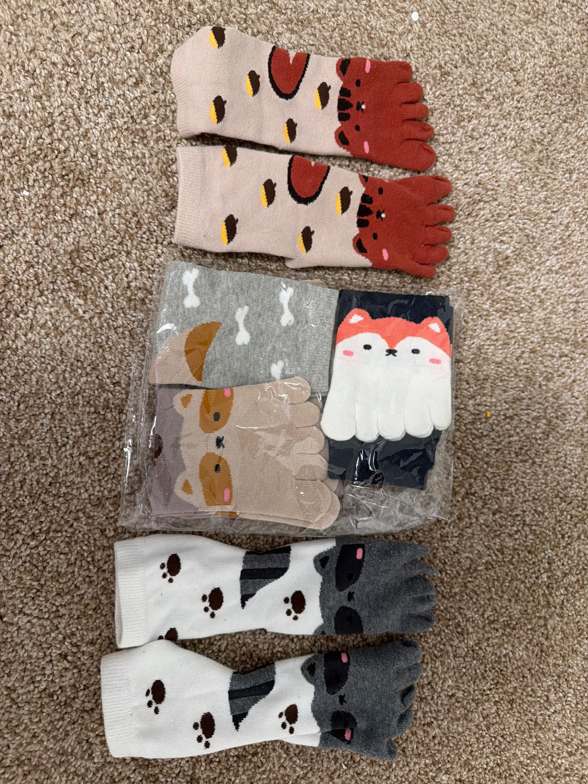 Toe socks (ages 7-12)