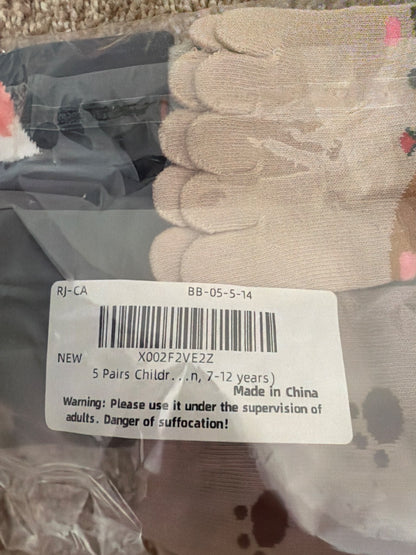Toe socks (ages 7-12)