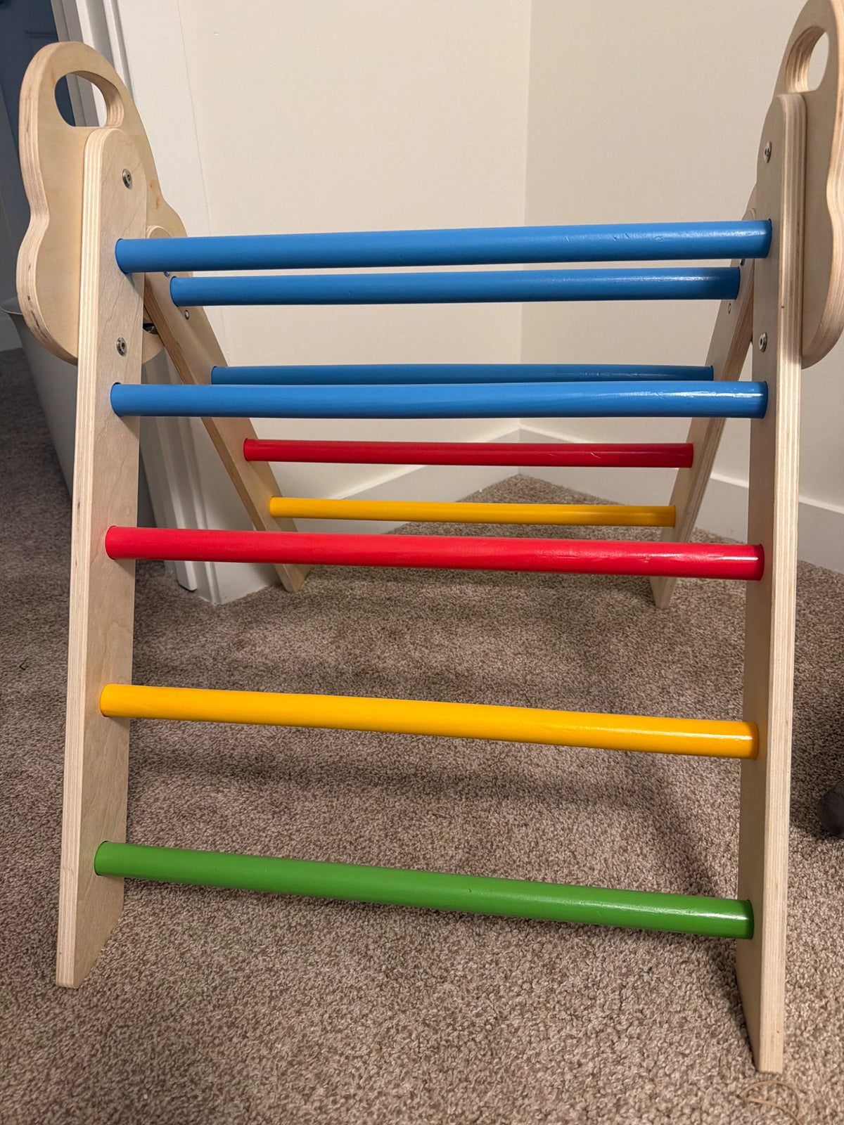 Montessori wooden climber/slide/rocker set