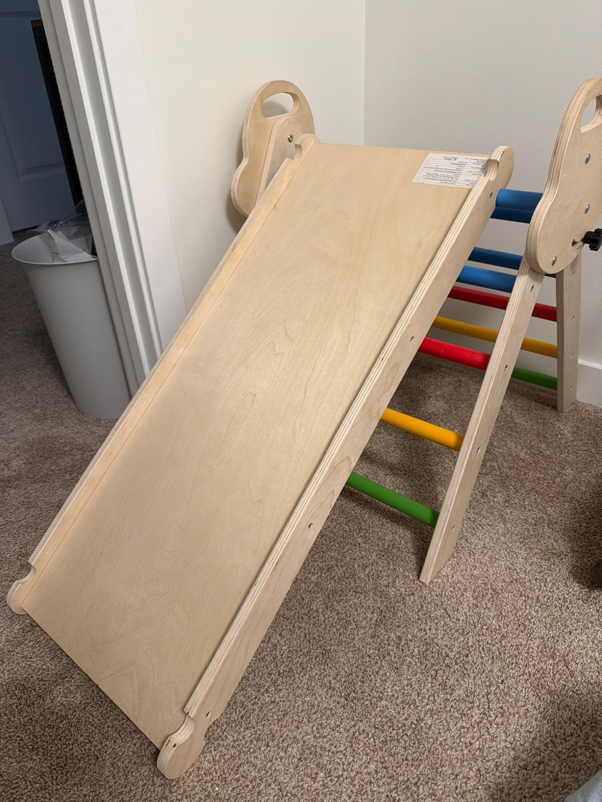 Montessori wooden climber/slide/rocker set